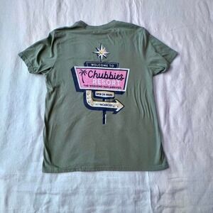 Chubbies green and pink resort graphic t-shirt Mens small